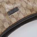 GUCCI GG Crystal Web Sherry Line Bag Coated Canvas Beige 293596 Auth 209851V-7