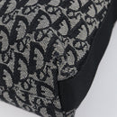 Christian Dior Trotter Canvas Shoulder Bag Gray Silver Auth 209859V-16