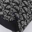 Christian Dior Trotter Canvas Shoulder Bag Gray Silver Auth 209859V-14
