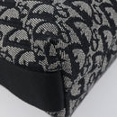 Christian Dior Trotter Canvas Shoulder Bag Gray Silver Auth 209859V-19