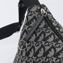 Christian Dior Trotter Canvas Shoulder Bag Gray Silver Auth 209859V-17