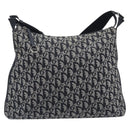 Christian Dior Trotter Canvas Shoulder Bag Gray Silver Auth 209859V-2