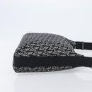 Christian Dior Trotter Canvas Shoulder Bag Gray Silver Auth 209859V-3