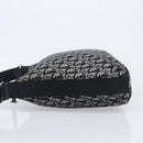 Christian Dior Trotter Canvas Shoulder Bag Gray Silver Auth 209859V-4