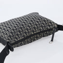 Christian Dior Trotter Canvas Shoulder Bag Gray Silver Auth 209859V-6