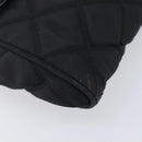 PRADA Chain Shoulder Bag Nylon Black Gold Auth 209862A-16
