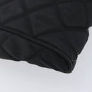PRADA Chain Shoulder Bag Nylon Black Gold Auth 209862A-18