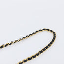PRADA Chain Shoulder Bag Nylon Black Gold Auth 209862A-8