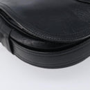 CELINE Shoulder Bag Leather Black Gold Auth 209863-12