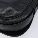 CELINE Shoulder Bag Leather Black Gold Auth 209863-13