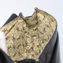 CELINE Shoulder Bag Leather Black Gold Auth 209863-21