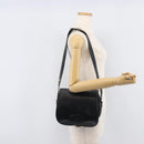 CELINE Shoulder Bag Leather Black Gold Auth 209863-26