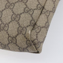 GUCCI GG Supreme Shoulder Bag PVC Beige Gold 223666 Auth 209864-12
