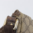 GUCCI GG Supreme Shoulder Bag PVC Beige Gold 223666 Auth 209864-14