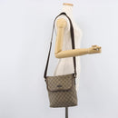 GUCCI GG Supreme Shoulder Bag PVC Beige Gold 223666 Auth 209864-26
