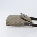 GUCCI GG Supreme Shoulder Bag PVC Beige Gold 223666 Auth 209864-4
