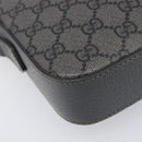 GUCCI GG Supreme Shoulder Bag PVC Gray Silver 699439 Auth 209865V-12