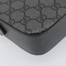 GUCCI GG Supreme Shoulder Bag PVC Gray Silver 699439 Auth 209865V-14