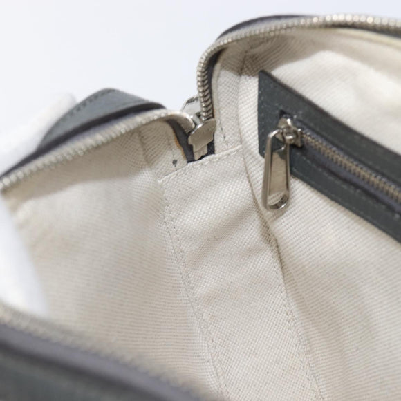 GUCCI GG Supreme Shoulder Bag PVC Gray Silver 699439 Auth 209865V