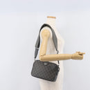 GUCCI GG Supreme Shoulder Bag PVC Gray Silver 699439 Auth 209865V-25