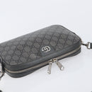 GUCCI GG Supreme Shoulder Bag PVC Gray Silver 699439 Auth 209865V-6