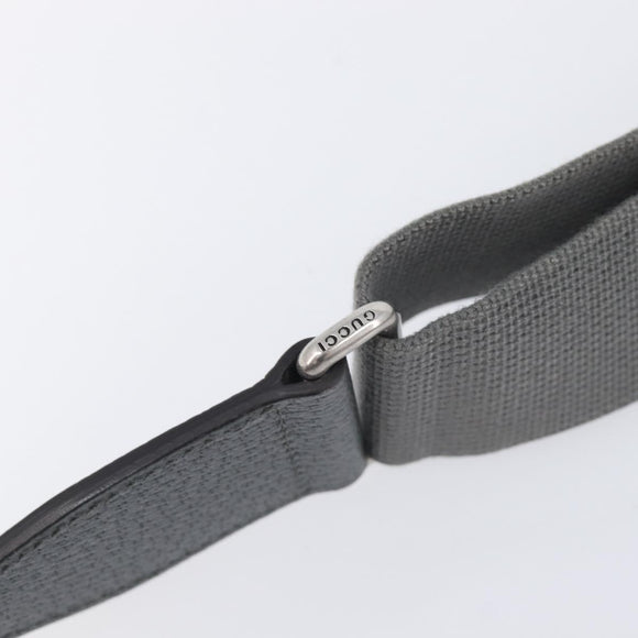 GUCCI GG Supreme Shoulder Bag PVC Gray Silver 699439 Auth 209865V
