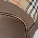 Burberrys Nova Check Shoulder Bag Canvas Beige Gold Auth 209867-11