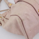 Miu Miu Hand Bag Vitellolux 2way Pink Gold Auth 209875V-15