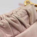Miu Miu Hand Bag Vitellolux 2way Pink Gold Auth 209875V-18