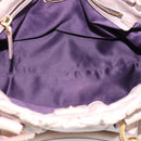 Miu Miu Hand Bag Vitellolux 2way Pink Gold Auth 209875V-21