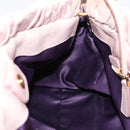 Miu Miu Hand Bag Vitellolux 2way Pink Gold Auth 209875V-23