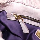 Miu Miu Hand Bag Vitellolux 2way Pink Gold Auth 209875V-24