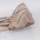 Miu Miu Hand Bag Vitellolux 2way Pink Gold Auth 209875V-4