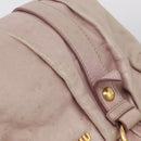 Miu Miu Hand Bag Vitellolux 2way Pink Gold Auth 209875V-8