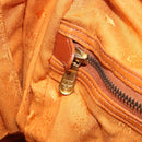 MCM Logogram Vicetos Boston Bag PVC Leather Brown Gold Auth 209877-21