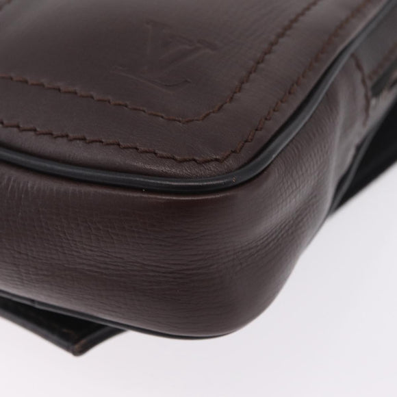 LOUIS VUITTON Utah Siu Shoulder Bag Leather Brown M92535 LV Auth 209884V