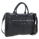 Balenciaga Classic Mini Folder Bag Leather 2way Black Silver 340134 Auth 209887V-1