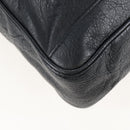 Balenciaga Classic Mini Folder Bag Leather 2way Black Silver 340134 Auth 209887V-12