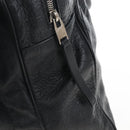 Balenciaga Classic Mini Folder Bag Leather 2way Black Silver 340134 Auth 209887V-16