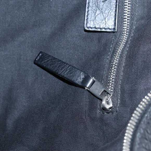 Balenciaga Classic Mini Folder Bag Leather 2way Black Silver 340134 Auth 209887V