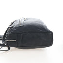 Balenciaga Classic Mini Folder Bag Leather 2way Black Silver 340134 Auth 209887V-4