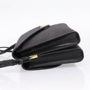 Saint Laurent Shoulder Bag PVC Canvas Gray Gold Auth 209888V-3