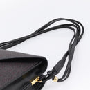 Saint Laurent Shoulder Bag PVC Canvas Gray Gold Auth 209888V-8