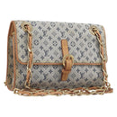 LOUIS VUITTON Monogram Mini Camille Chain Bag Blue M92002 LV Auth 209889V-1