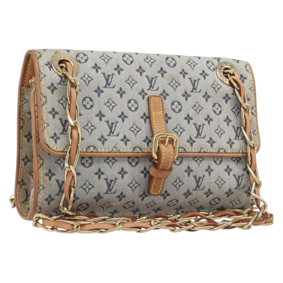 LOUIS VUITTON Monogram Mini Camille Chain Bag Blue M92002 LV Auth 209889V