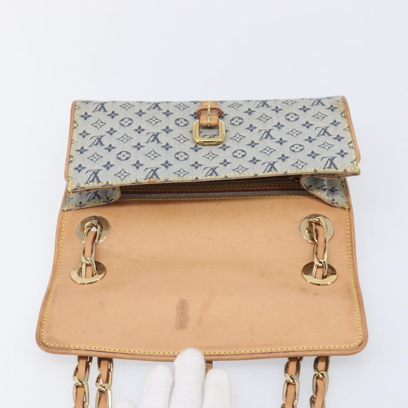LOUIS VUITTON Monogram Mini Camille Chain Bag Blue M92002 LV Auth 209889V
