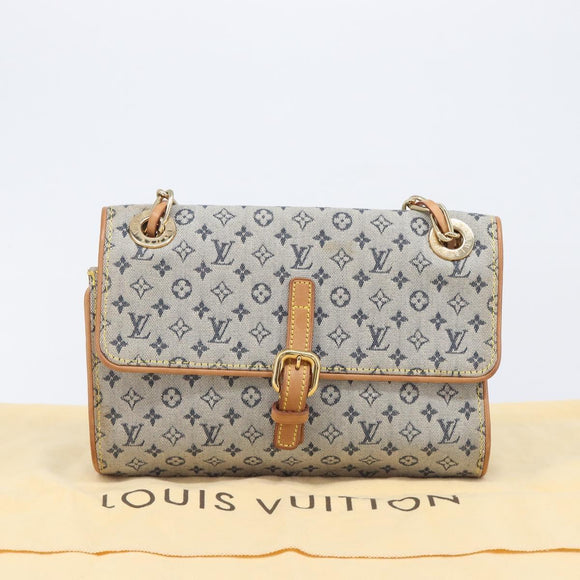 LOUIS VUITTON Monogram Mini Camille Chain Bag Blue M92002 LV Auth 209889V