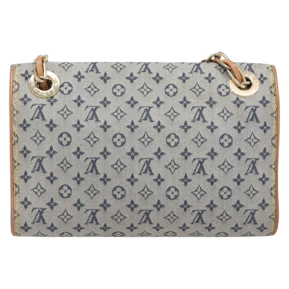 LOUIS VUITTON Monogram Mini Camille Chain Bag Blue M92002 LV Auth 209889V