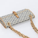 LOUIS VUITTON Monogram Mini Camille Chain Bag Blue M92002 LV Auth 209889V-8