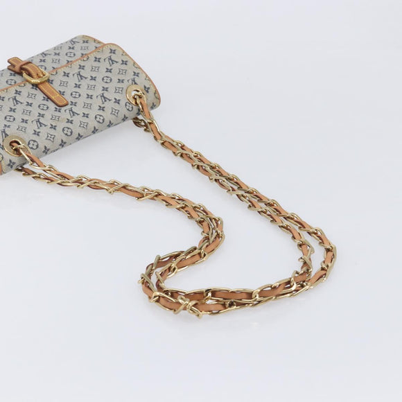 LOUIS VUITTON Monogram Mini Camille Chain Bag Blue M92002 LV Auth 209889V
